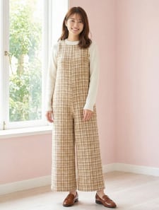 千鳥チェックオールインワン