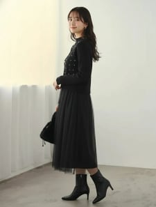 ベストセットチュールドッキングワンピース