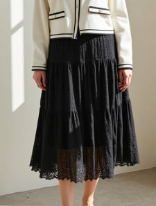 レースティアードスカート