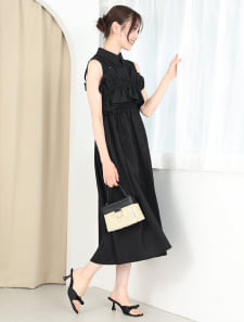 ビスチェ付シャツワンピース