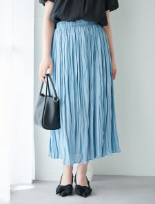 クリンクルロングスカート