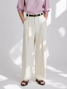 ツータックとろみパンツ