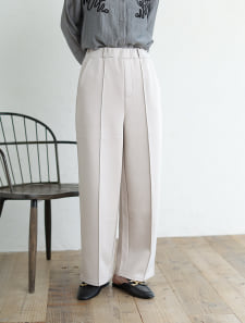 ボンディング生地センタープレスパンツ