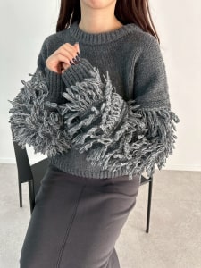 【honoセレクト】 ループスリーブニット