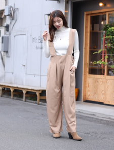 ハイウエストサロペット