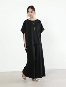 【2点セット】チュニック×ワイドパンツ