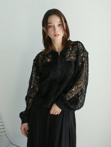 シアーレースブルゾン