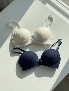 3/4CUP プリーツノンワイヤーブラジャー