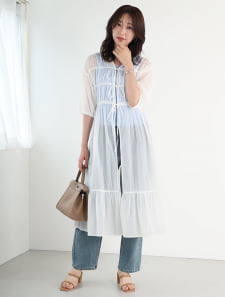 シアーガウンワンピース