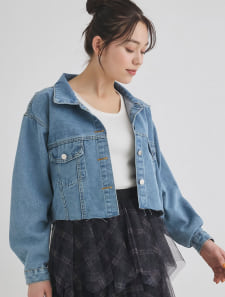 カットオフデニムジャケット