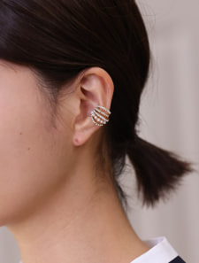 ストーンブリングコンビイヤーカフ