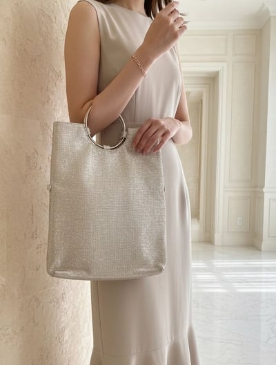 ラメドットリングハンドル３ＷＡＹバッグ