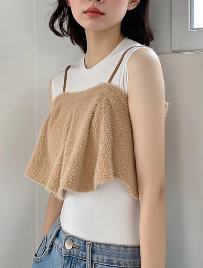 【SET UP対応】ラメフリンジビスチェ