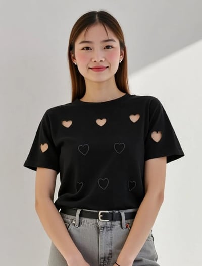 ハートデザインTシャツ