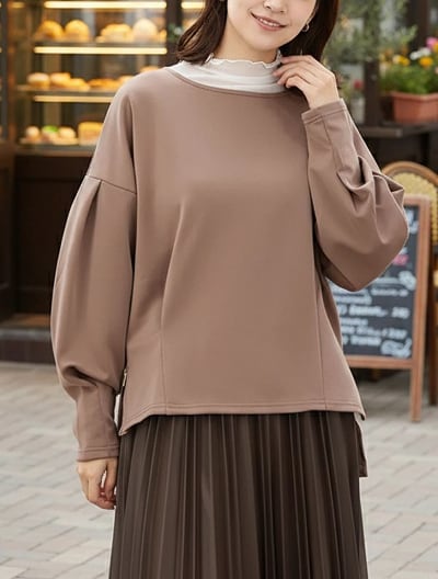 ソフトスウェットプルオーバー