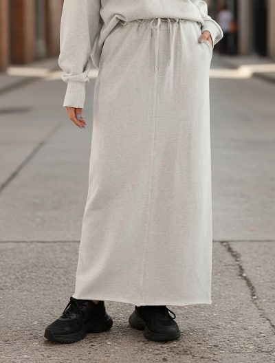 【SETUP対応】裏毛ストレートスカート