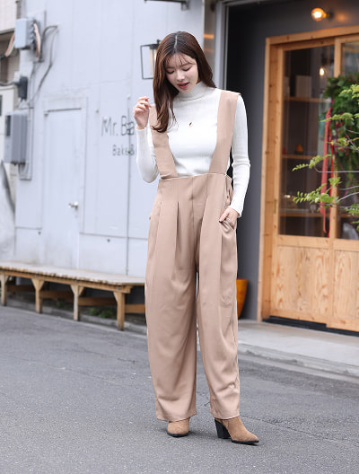 ハイウエストサロペット