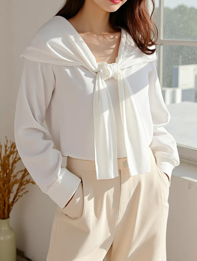 オフショルデザインブラウス