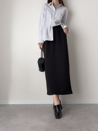 【SETUP対応】【U150サイズあり】ポケット付きスウェットナロースカート