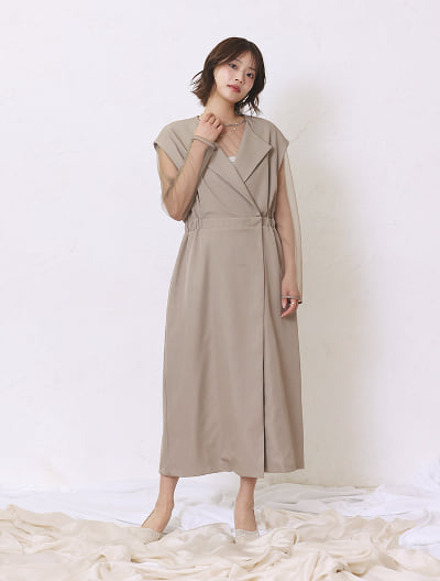 【2点SET】シアートップス×ジレワンピース