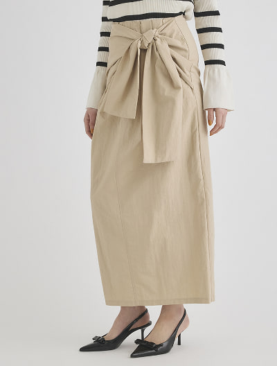 腰巻風ロングスカート