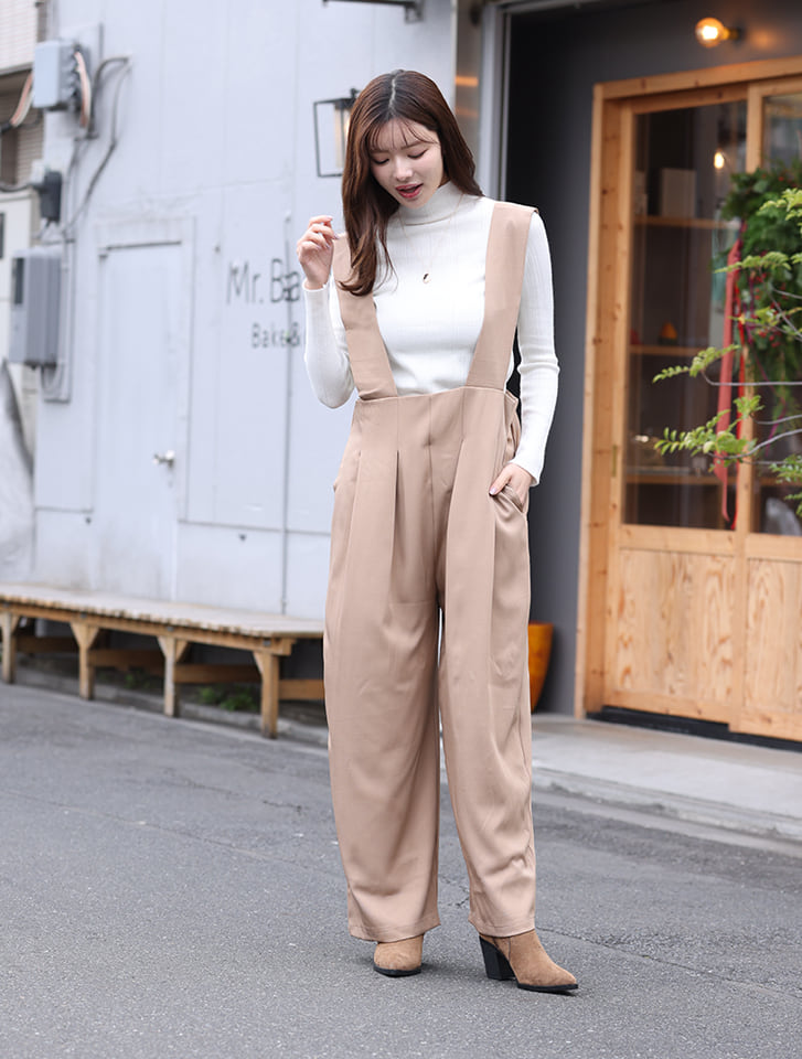 ハイウエストサロペット