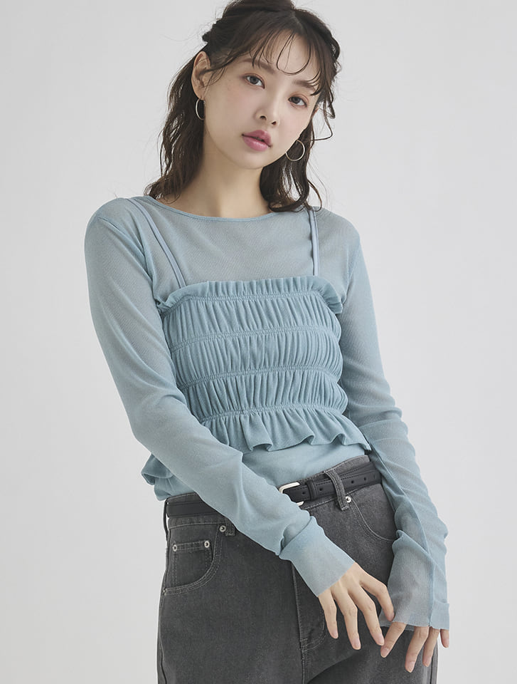 ビスチェセットシアートップス