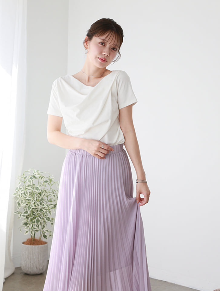 2wayドレープTシャツ