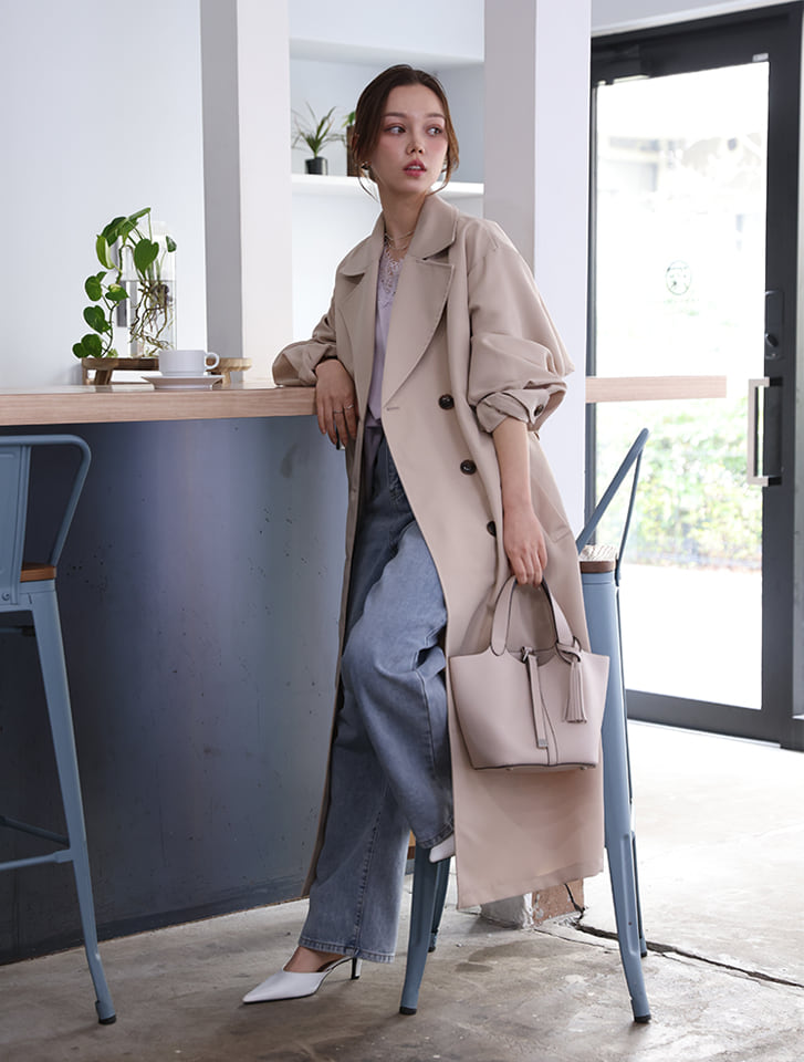 ツイルトレンチコート