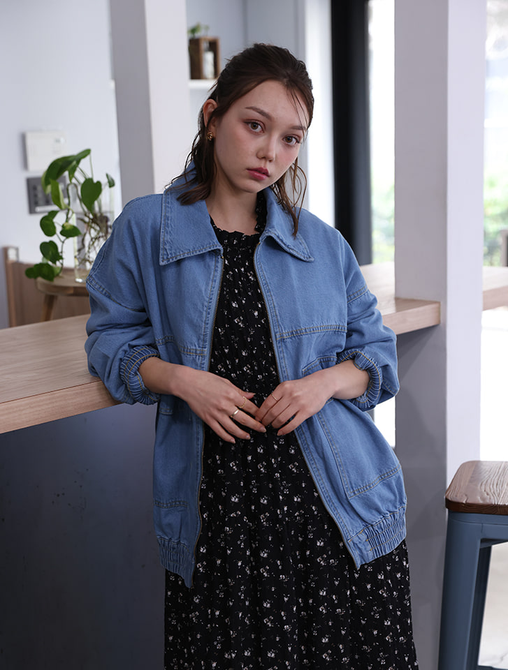 デニムフライトジャケット