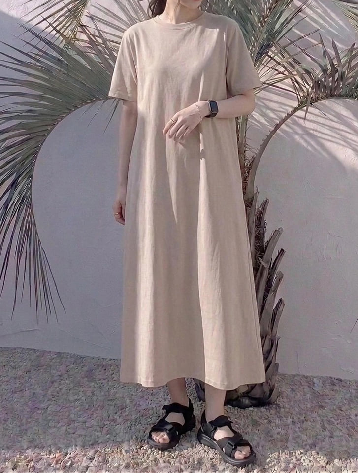 Aラインマキシワンピース
