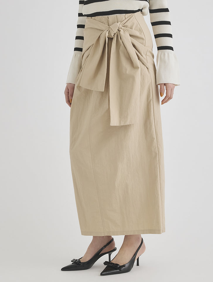 腰巻風ロングスカート