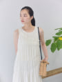 ランダムギャザーシフォンワンピース
