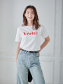 カラーロゴプリントTシャツ