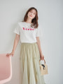 カラーロゴプリントTシャツ