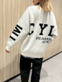 【kannaセレクト】前後2wayオーバーサイズロゴニット