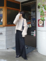【kannaセレクト】【U150サイズあり】ポケット付きリブパンツ