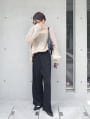 【kannaセレクト】【U150サイズあり】ポケット付きリブパンツ