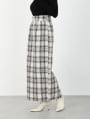 【kanaセレクト】 【U150サイズあり】チェック柄バックスリットナロースカート