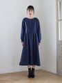 【kanaセレクト】 【U150サイズあり】裏起毛ウエストタックワンピースサイドポケット付