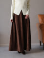 セミフレアスエードスカート