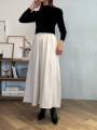 スエードフレアスカート