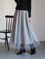 チュールプリーツスカート