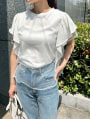 チュールフリルTシャツ