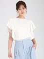 チュールフリルTシャツ
