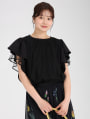 チュールフリルTシャツ
