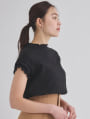 リブメローフレンチスリーブTシャツ