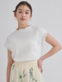 リブメローフレンチスリーブTシャツ