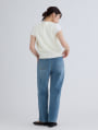 【cestmignon_mauセレクト】リネンタッチボタンデザインニットベスト