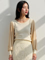 シフォンドッキングニット